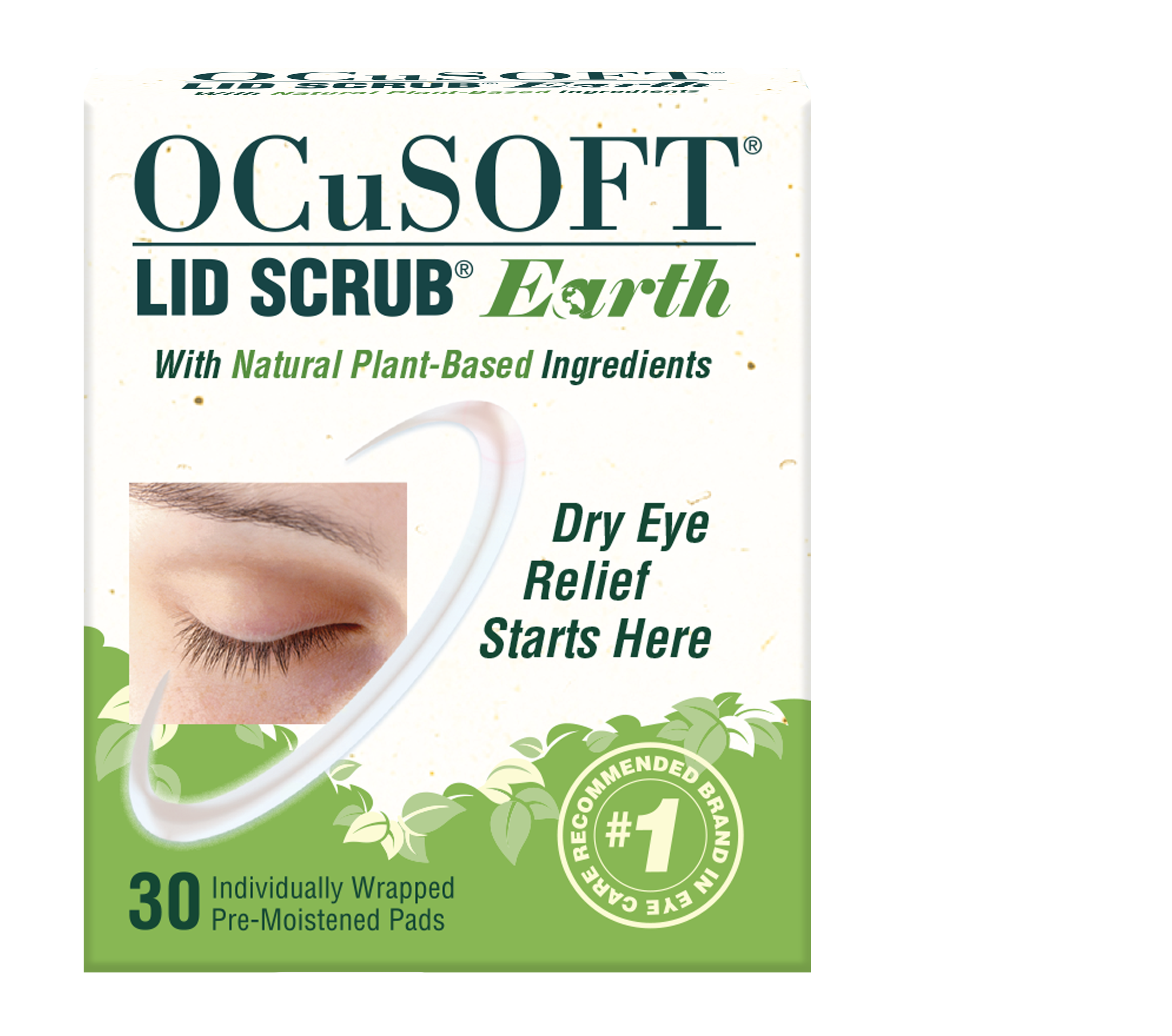 OCuSOFT® Lid Scrub® Earth Eyelid Cleanser with Natural Plant-Based Ingredients